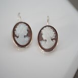 【seasons】silver925 シェルカメオピアス（L）の画像