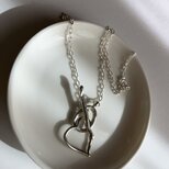 ♡Heart ♡motif symbol silver necklace シルバー　ジュエリー　ネックレス　950の画像