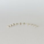 10k イニシャルピアス　my letterの画像