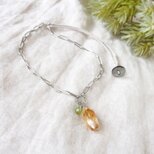 Oval Chain Pendant（ファントムシトリン×ペリドット）の画像