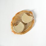 Pastel Flat【レザーピアス/イヤリング】"champagne"の画像