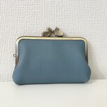 カードケースみたいな本革ミニミニがまぐち財布（うさぎさん口金）の画像