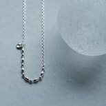 ミックス チェーン ネックレス シルバー925の画像