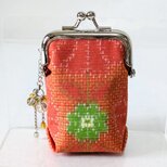 着物から作ったがま口の画像