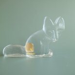 Royal Krona / Lisa Larson リサ・ラーソン / クリスタルガラスのオブジェ キツネ No.5740の画像