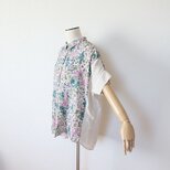 リバティリネン　エドナの半袖ビックシャツの画像