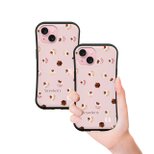 グリップケース iPhoneケース【苺のショートケーキ】（名入れ可）の画像