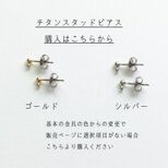チタンスタッドピアス【購入ページ】ゴールド/シルバーカラーの画像