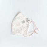 スイスイ自由な鳥もよう 手縫いマスクの画像