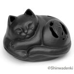 南部鉄器 置物 アロマ 香炉 蚊遣り 猫 日本製の画像