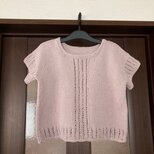 ＊送料無料＊　ニュアンスカラーのレーシーニットの画像