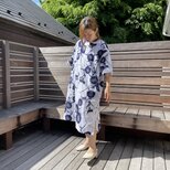 浴衣リメイク アザミのワンピースの画像