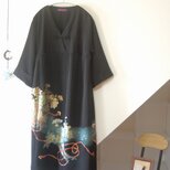 牡丹の花束　留袖ドレス＊ロングペチコート付き　着物リメイクの画像