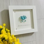 シーグラスアート 癒しの光 花 海の宝石 ガラス細工 インテリア雑貨 置物 観葉植物  北欧ガラス細工 贈り物 プレゼントの画像