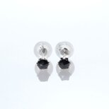 Pt900 ブラックダイヤモンドピアス　計0.3ct　の画像