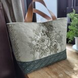 アンティークローズ*トートバッグ*グリーンの画像
