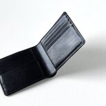 カード付き二つ折り財布 ( バケッタ ) ｜ 栃木県産/手縫い/メンズ/ユニセックス/クラシック/二つ折り財布の画像