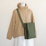 ショルダースクエア タテ オリーブドラブ / 6号帆布