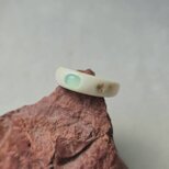 鹿の角 ブルーオパールのリング (約)13号の画像