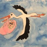 コウノトリの画像