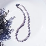 シルバーパール（淡水真珠）の一連ネックレス　～銀花の画像