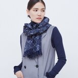 丸亀絣織物　ストール -麻の葉-の画像