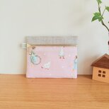 ポケットティッシュポーチ*ドイツ生地×リネンのコピーの画像