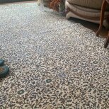 大判　ボタニカル236×117 アースカラー　アイボリー　トルコヴィンテージラグの画像