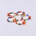 ★Circus | Hula Hoop | 2way |日本製ビーズがくるくる★イヤーカフ 片耳の画像