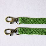 着物リメイク　帯締めで作ったスマホショルダー、スマホストラップの画像