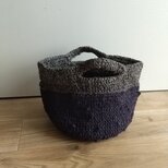 着物リメイク裂き編みバッグの画像