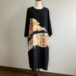No151コクーンシルエットワンピース留袖ドレスフリーサイズの画像