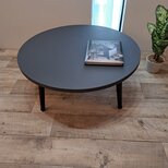 モルタル円形ローテーブル 直径80ｃｍ×高さ32.5㎝の画像