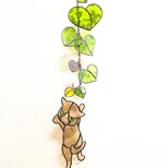 ステンドグラスのガーランド猫−Dの画像