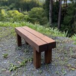 【在庫あり】どっしり100cmフラワーガーデンベンチ｜防腐処理済・屋外OKの画像