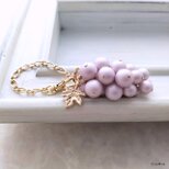 葡萄のバッグチャーム（ミニサイズ／LTパープル）GLDの画像