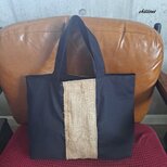 Coffee Hemp Bag：コーヒー麻袋：ブラック：トートバッグ【0882】の画像