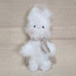 ふっわふわなミニうさぎ (あみぐるみ)