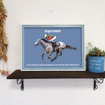 フレーム付き/アートポスター/そのままプレゼントに/すぐ飾れる/競争馬/A4/馬/JRA/地方競馬の画像