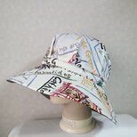 魅せる帽子☆気分はパリジェンヌ♪コットンプリントのキャプリーヌの画像