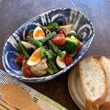 南フランス　ニースブルーをイメージしたサラダボウル