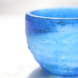 ガラス 溶かし込みぐい吞み 其の漆