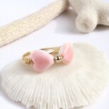 クィーンコンクシェル　Ribbon　Wire　Ring