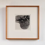 銅版画 "Roses in sunhat"（額装）