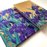 『燕子花図』　尾形光琳御朱印帳　国宝アート　B6大判サイズ　優雅　幸福　高貴　吉報　美　雅　生命力　御朱印帳　桐生織物の画像