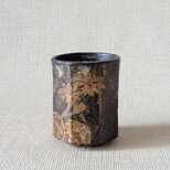 八角湯のみ（金彩つわぶきa）