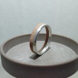 「斜陽カット」– Silver × Wood Ringの画像
