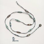 うららさまオーダー品　北欧の小さい花 スライドブレスレット（#1039b)の画像