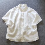 ふんわり麻素材のディッキーシャツの画像