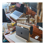 受注生産 職人手作り リノリウム ノートPCスタンド タブレットスタンド ディスプレイスタンド 木工 テレワーク LR2018の画像